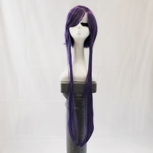 New purple cosplay wig short & long adjustable